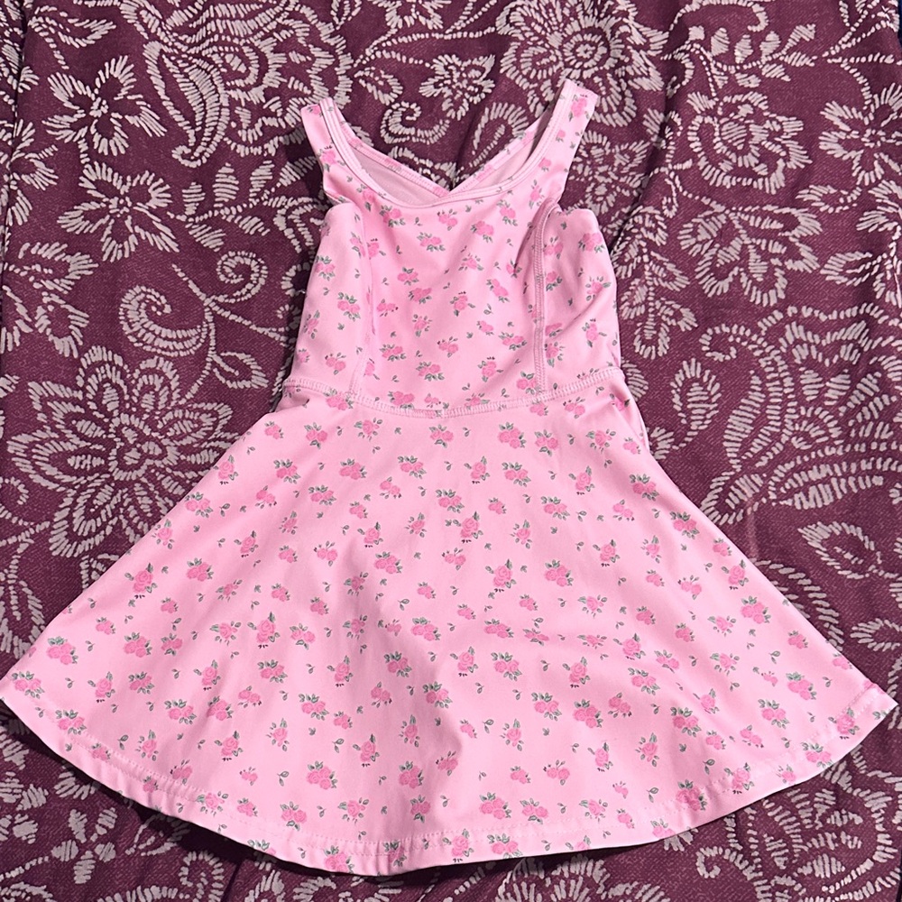 Floral Pink Kids Dress